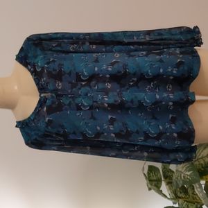 a.n.a. smocked blouse PXL